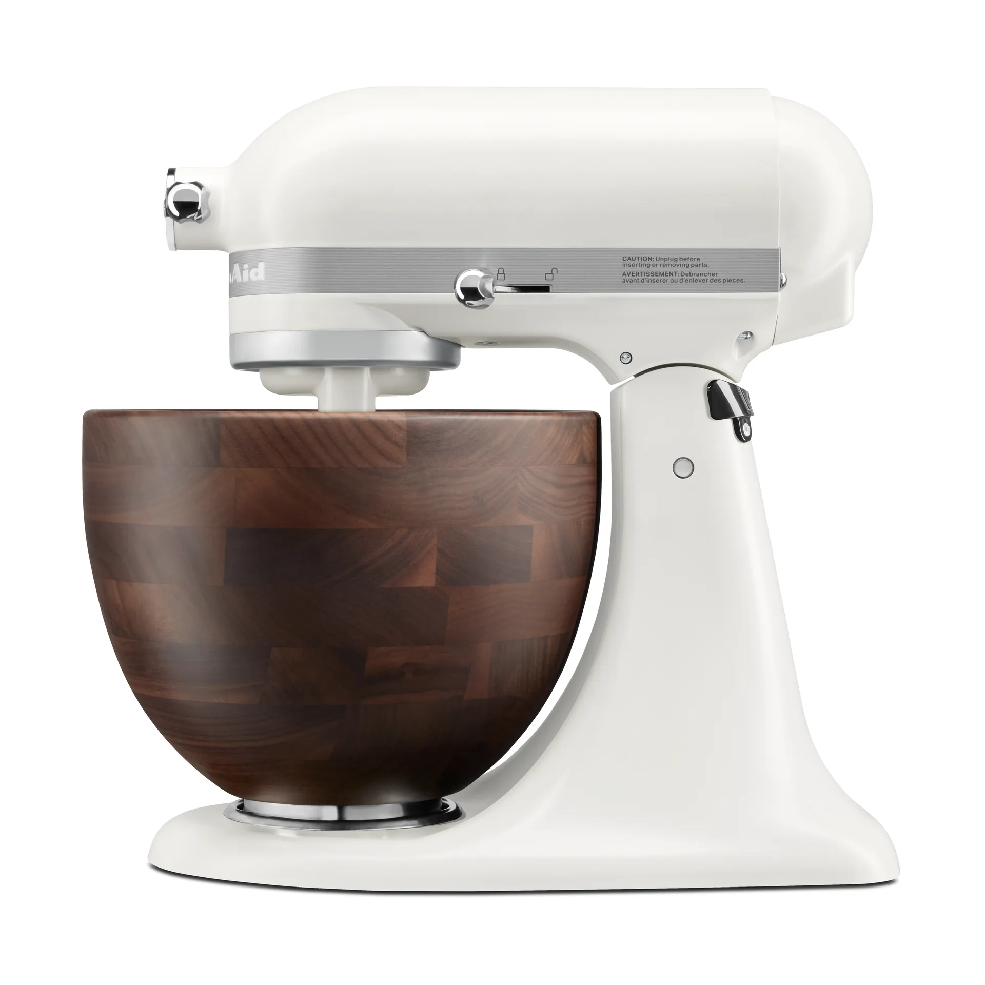 Artisan 5KSM156-keittiökone puukulholla 4,7 l, Porcelain white-walnut KitchenAid