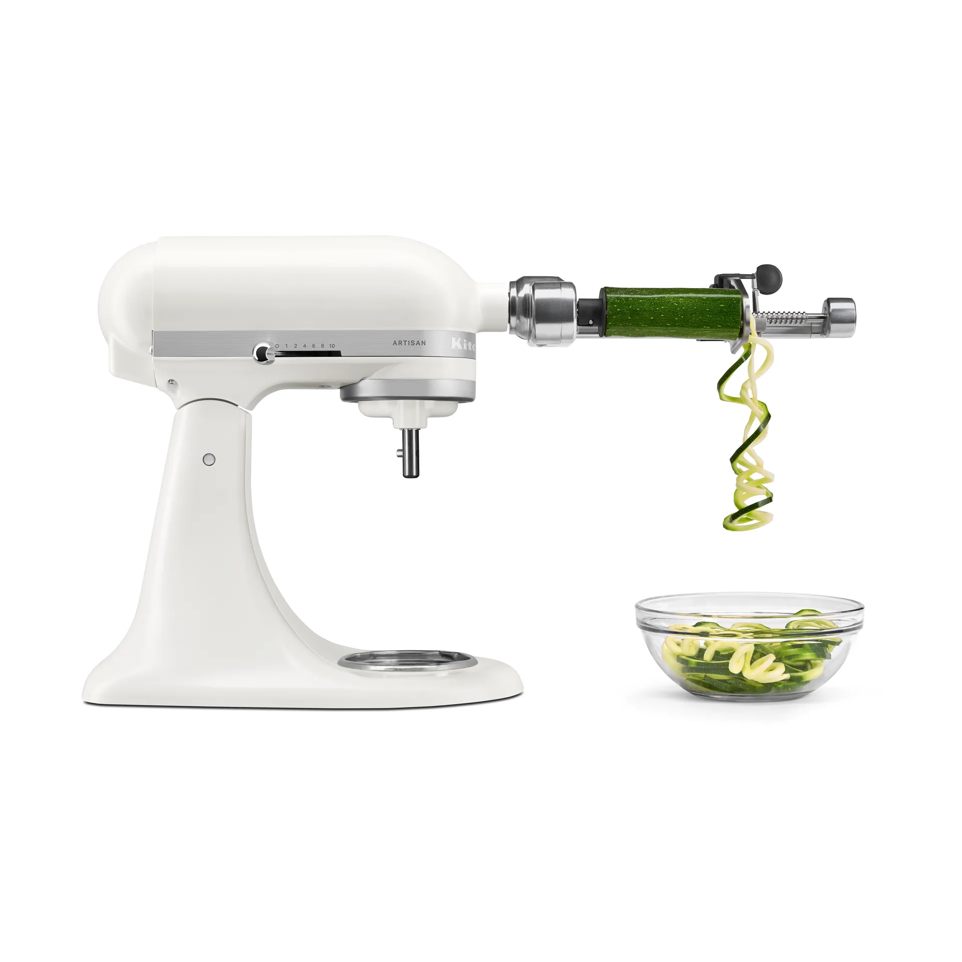 Artisan 5KSM156-keittiökone puukulholla 4,7 l, Porcelain white-walnut KitchenAid