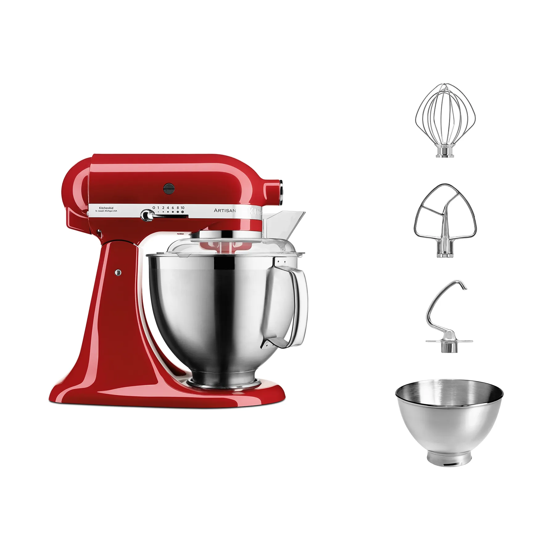Artisan 5KSM185 keittiökone premium 4,8 L, Empire red KitchenAid