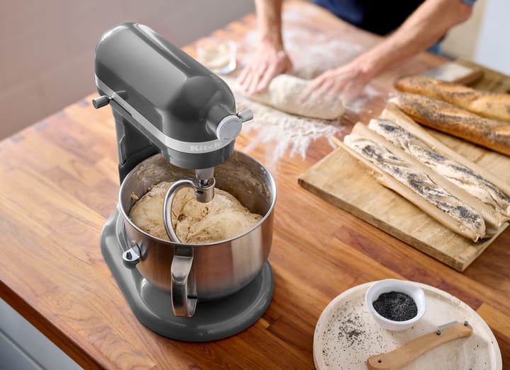 Artisan 5KSM70 keittiökone nostovarrella, 6,6 L, Medallion silver KitchenAid