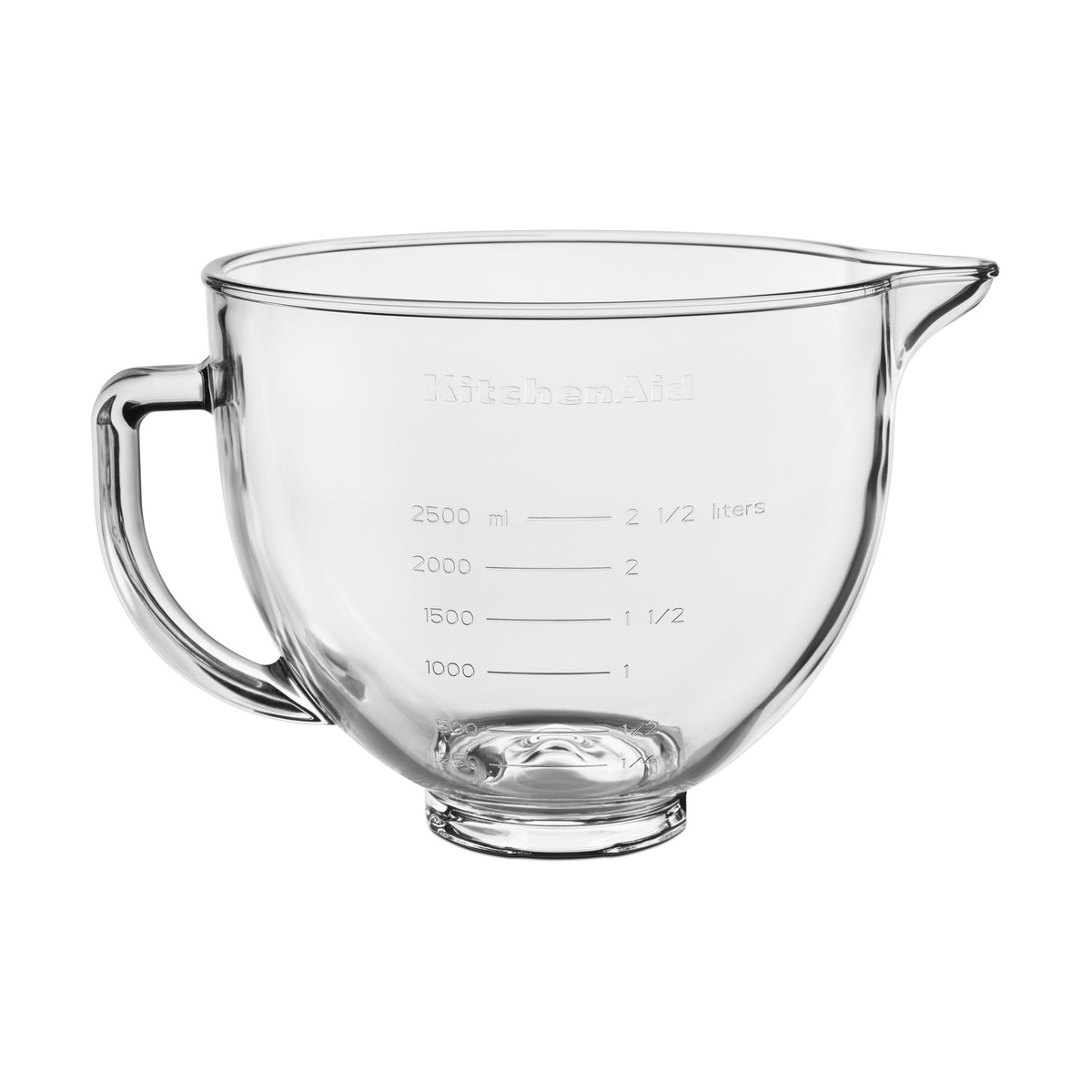 KitchenAid lasikulho kannella 4,7 L Kirkas | Skandinaavinen Sisustus | Läpinäkyvä