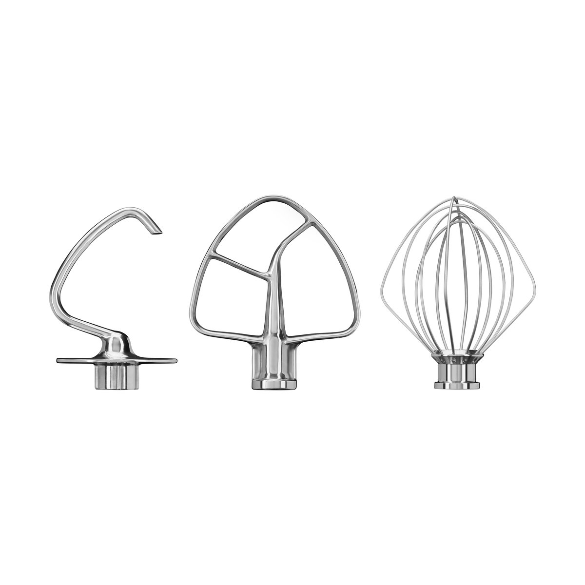 KitchenAid lisävarustesetti keskikokoisille keittiökoneille Stainless steel