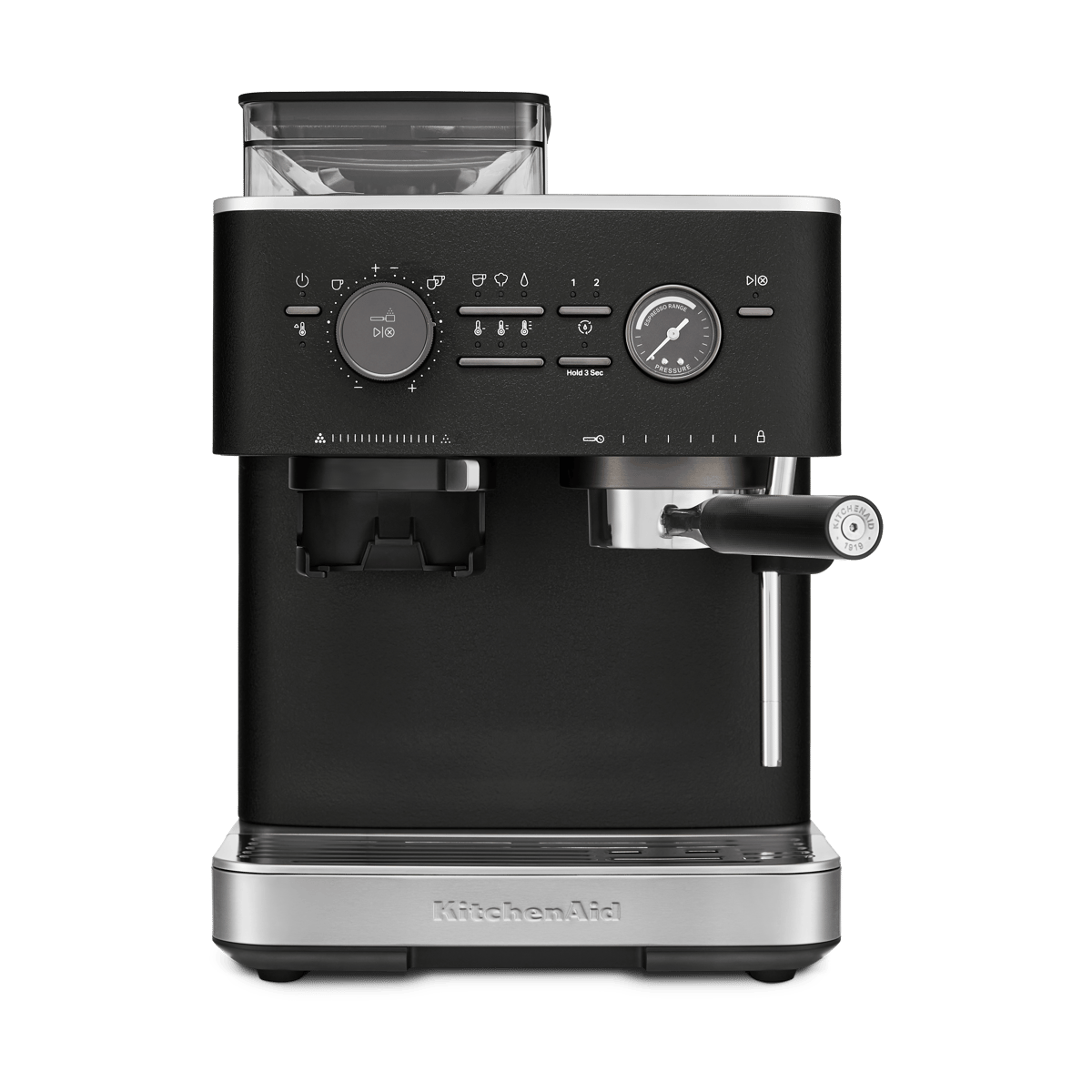 KitchenAid puoliautomaattinen espressokone jauhimella Cast iron black