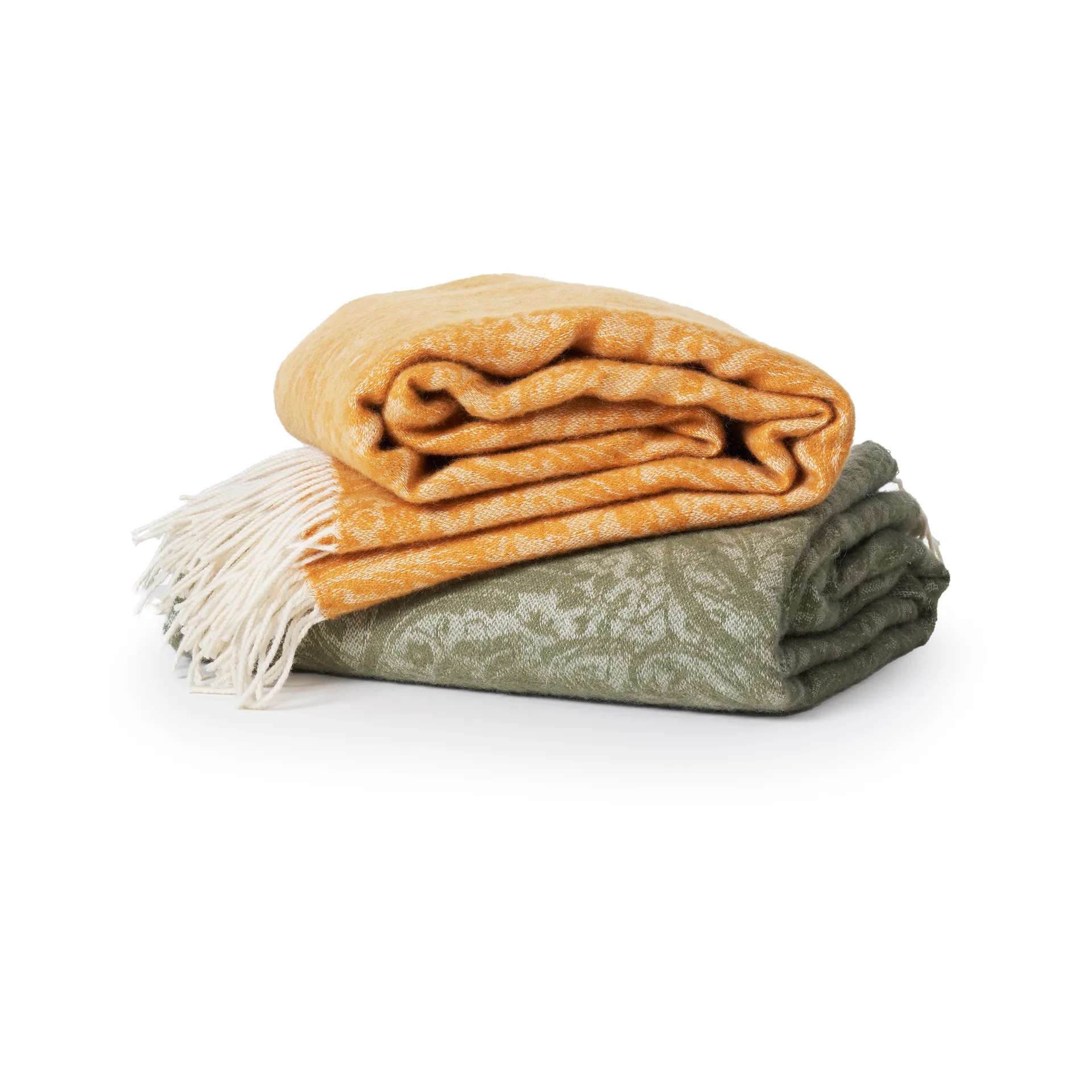 Arcadia torkkupeitto 130 x 180 cm, Oliivi Klippan Yllefabrik