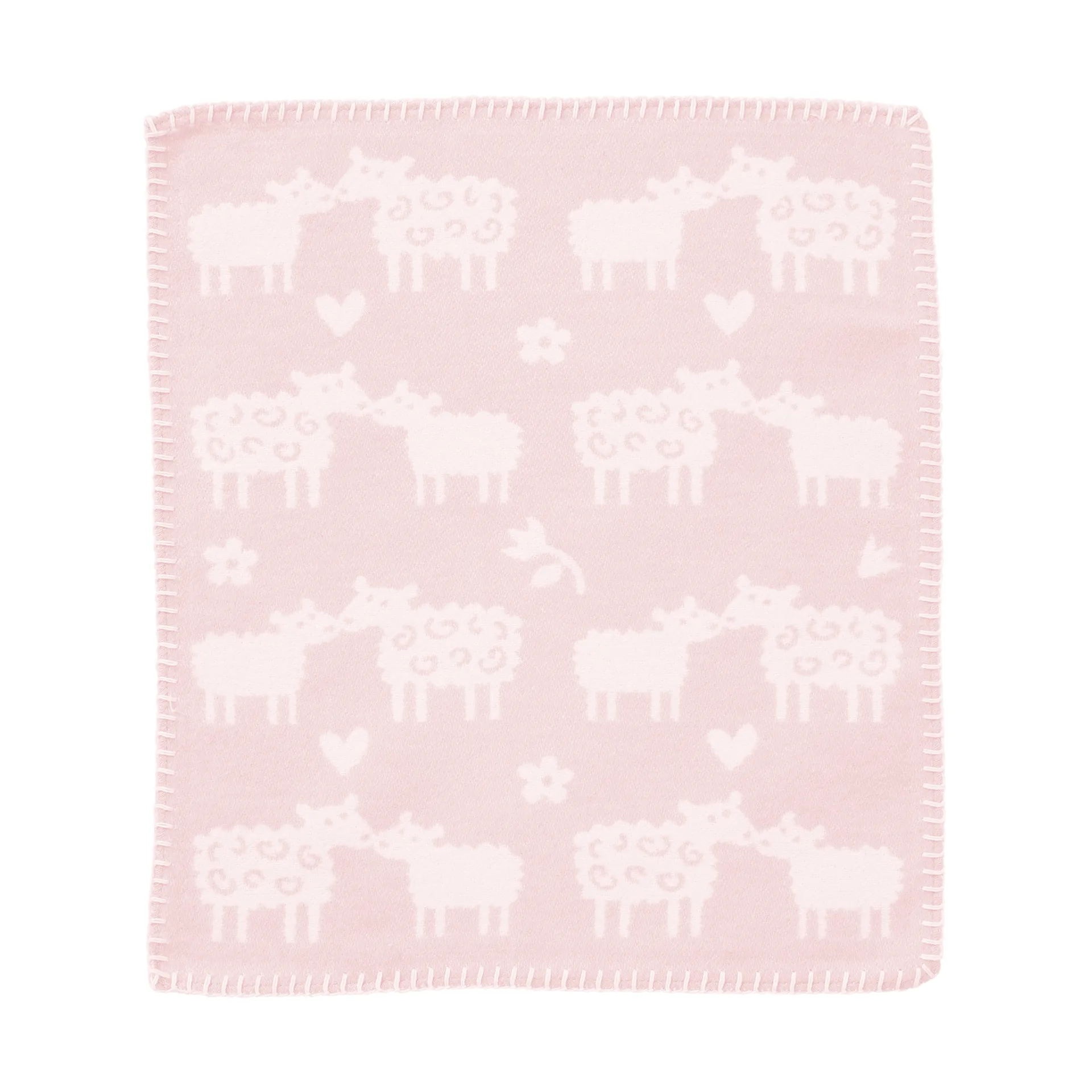 Bää unirätti, Soft pink, 34×40 cm Klippan Yllefabrik