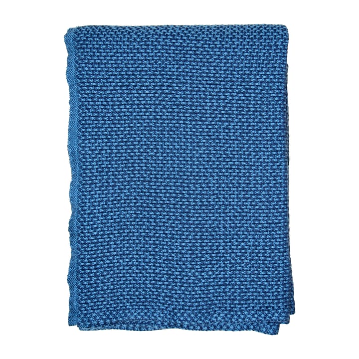 Basket puuvillahuopa, 130 x 180 cm - Sea blue (sininen) - Klippan Yllefabrik