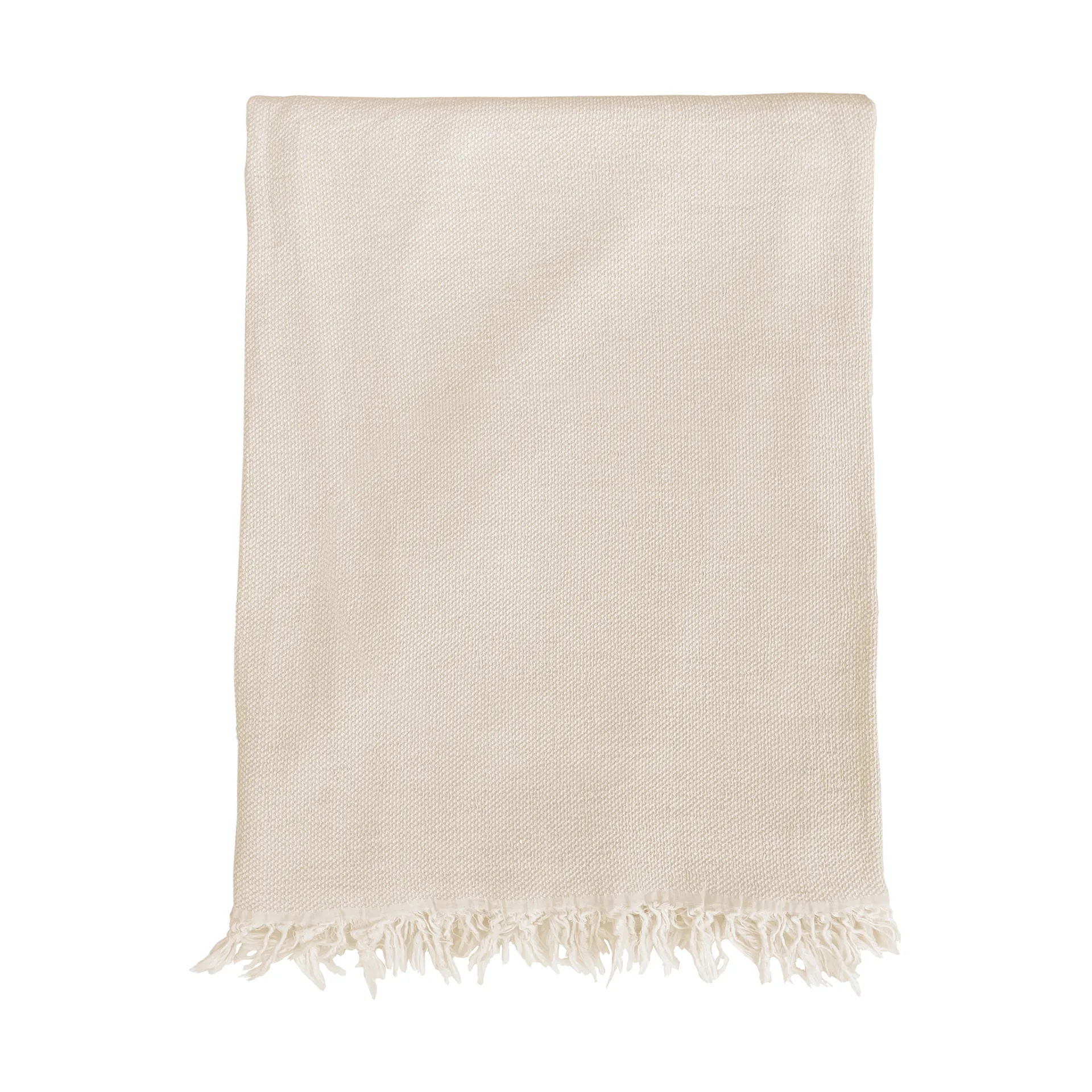 Boheme puuvillapeitto 130x170 cm, Beige Klippan Yllefabrik