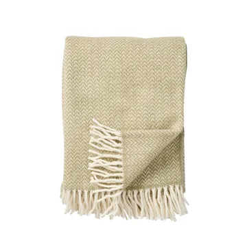 Chevron villapeite - Vihreä - Klippan Yllefabrik