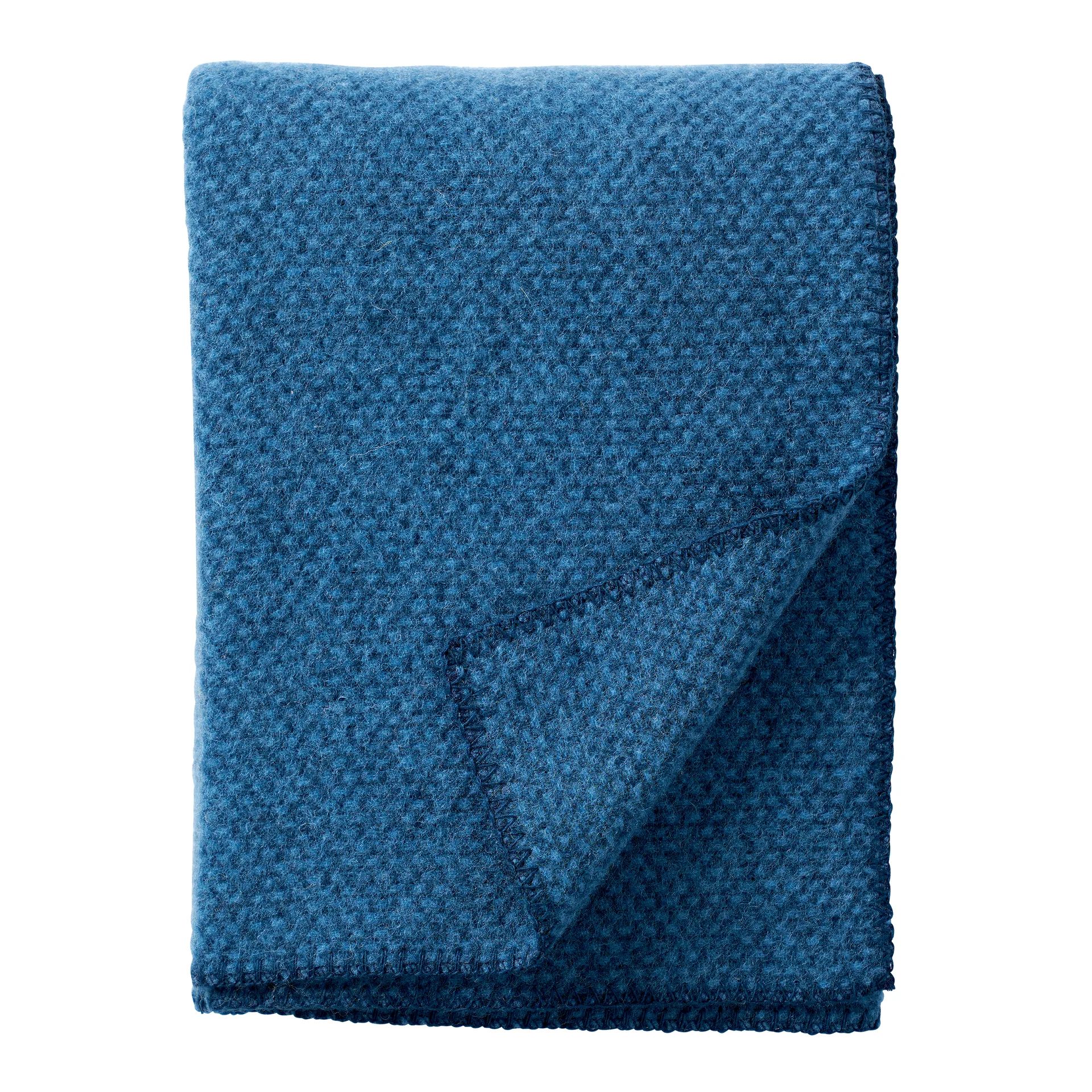 Domino villaviltti, Sea blue (sininen), 130x180 cm Klippan Yllefabrik