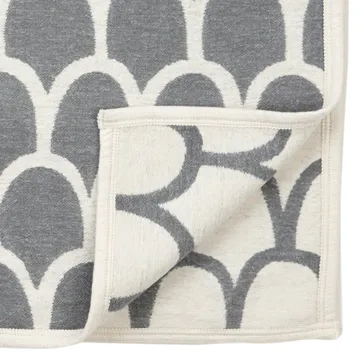 Feathers chenillehuopa - harmaa - Klippan Yllefabrik