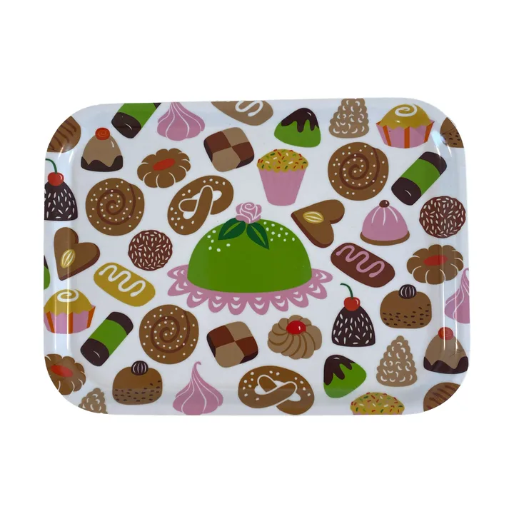 Fika tarjoilutarjotin - 20x27 cm - Klippan Yllefabrik