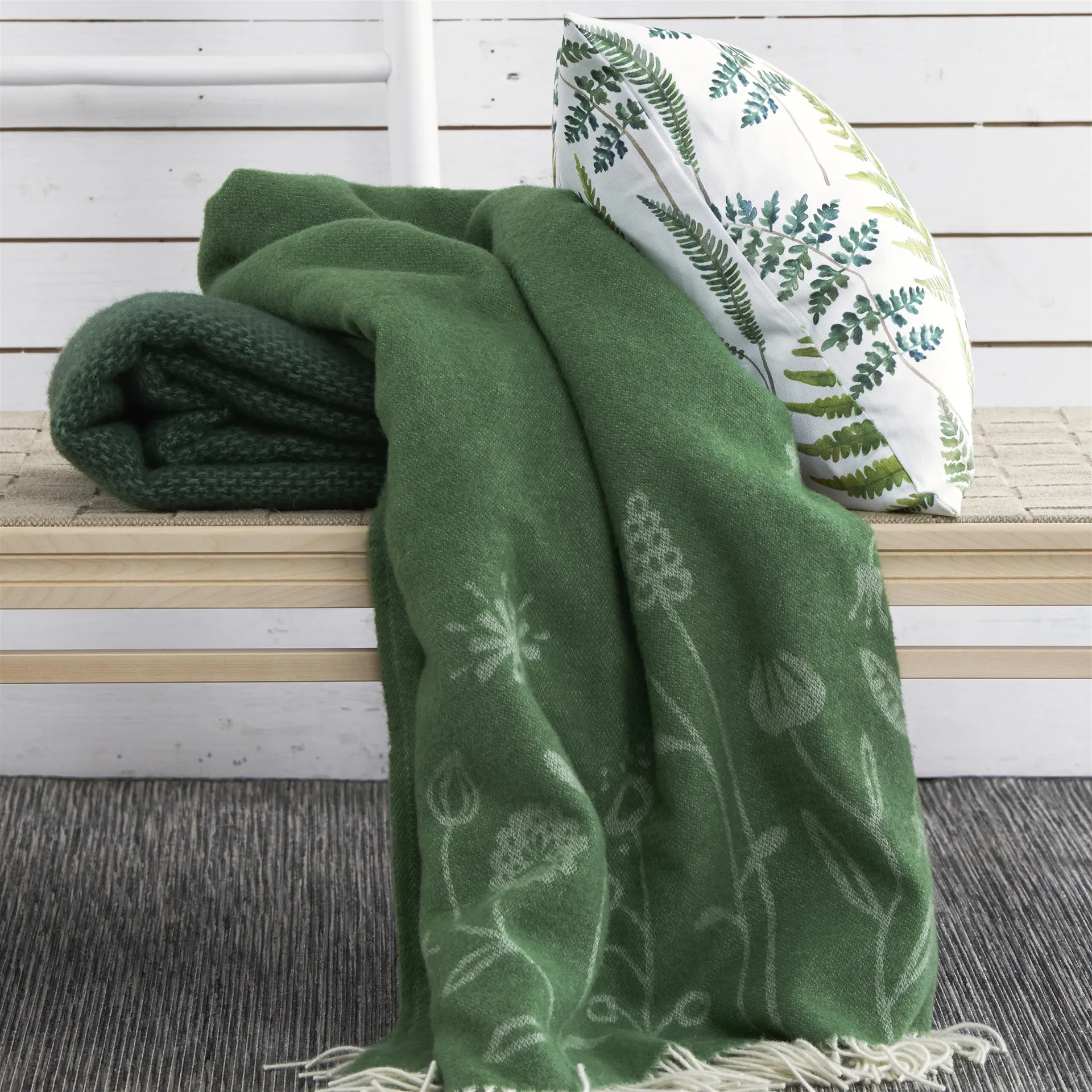 Fräken tyynynpäällinen, valkoinen Klippan Yllefabrik