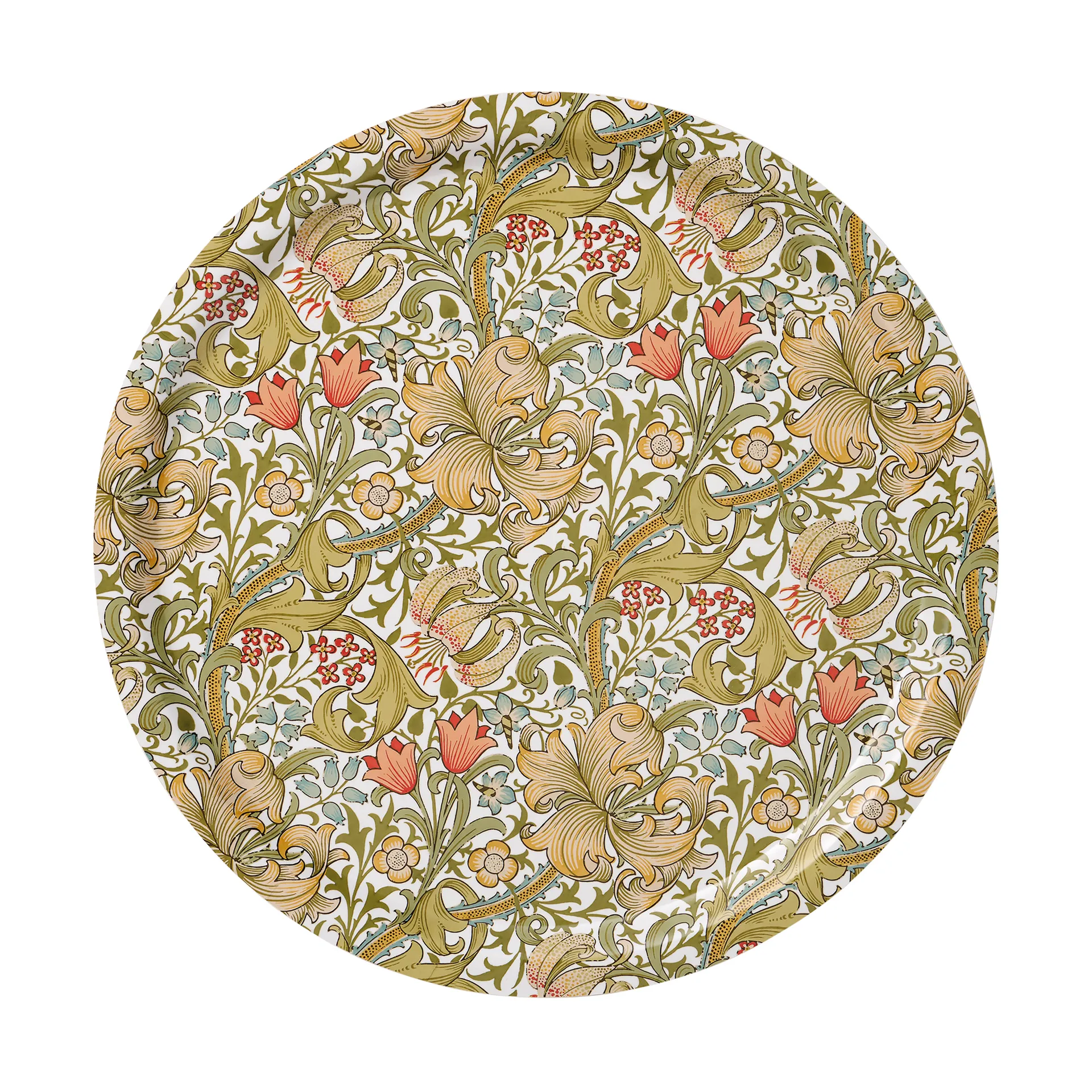 Golden Lily pyöreä tarjotin Ø49 cm, Multi Klippan Yllefabrik