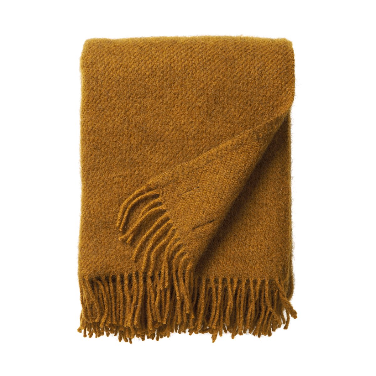 Klippan Yllefabrik Gotland villapeitto 130 x 200 cm Brown