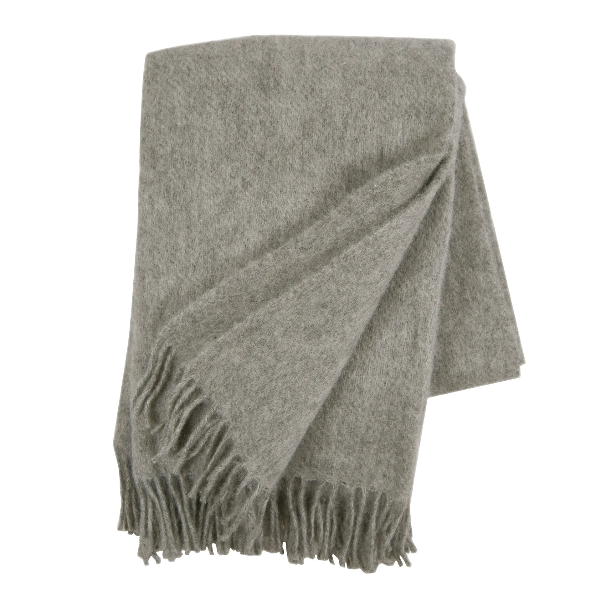 Gotland villapeitto 130 x 200 cm, Luonnonharmaa Klippan Yllefabrik
