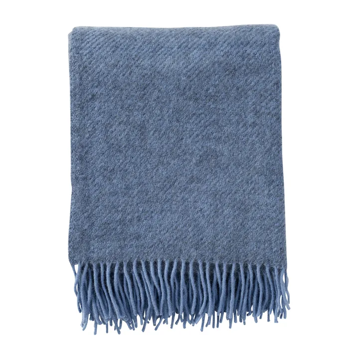 Gotland villaviltti 130x200 cm - Infinity blue (sininen) - Klippan Yllefabrik