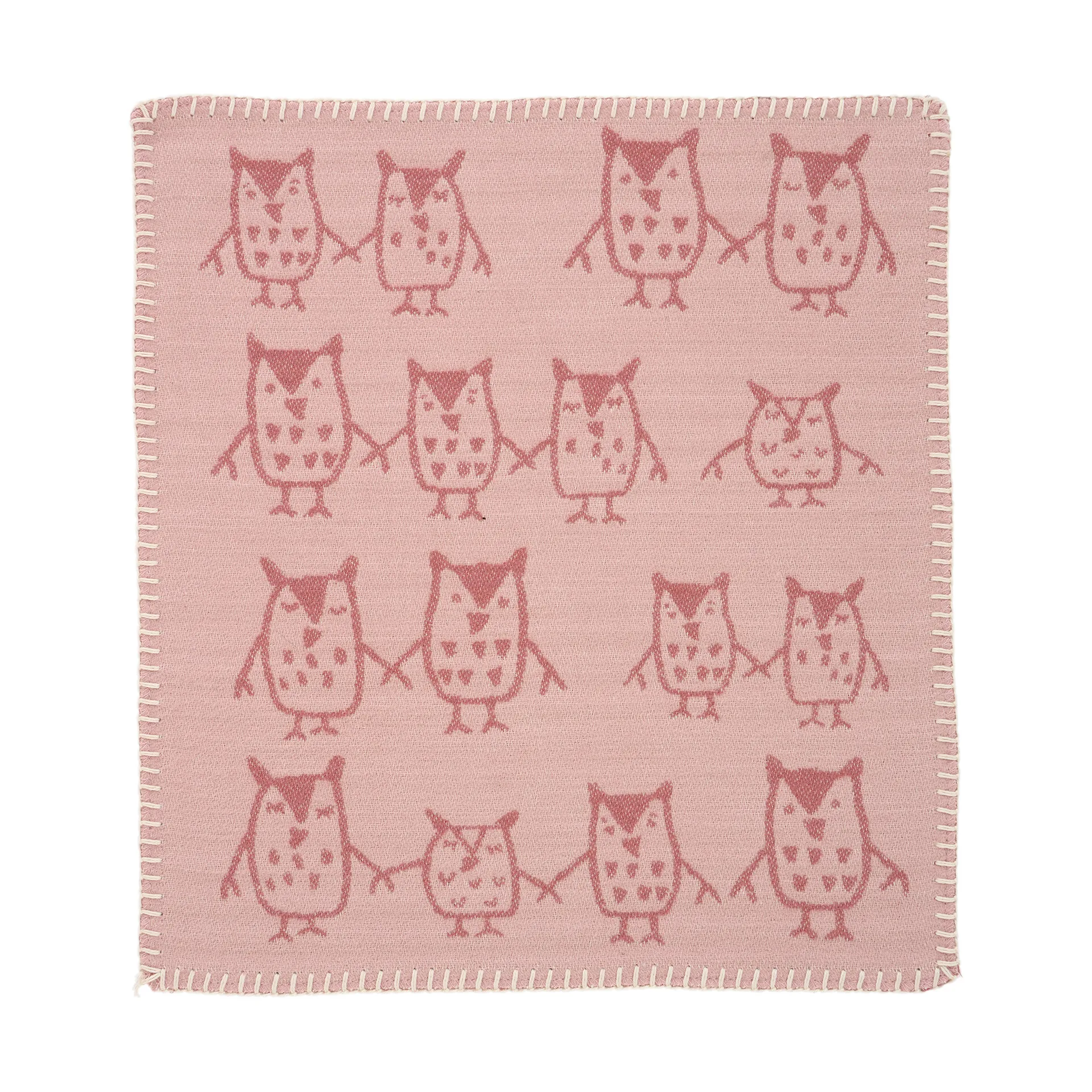 Hand in hand pehmopeitto 34x40 cm, Ruusunruskea Klippan Yllefabrik