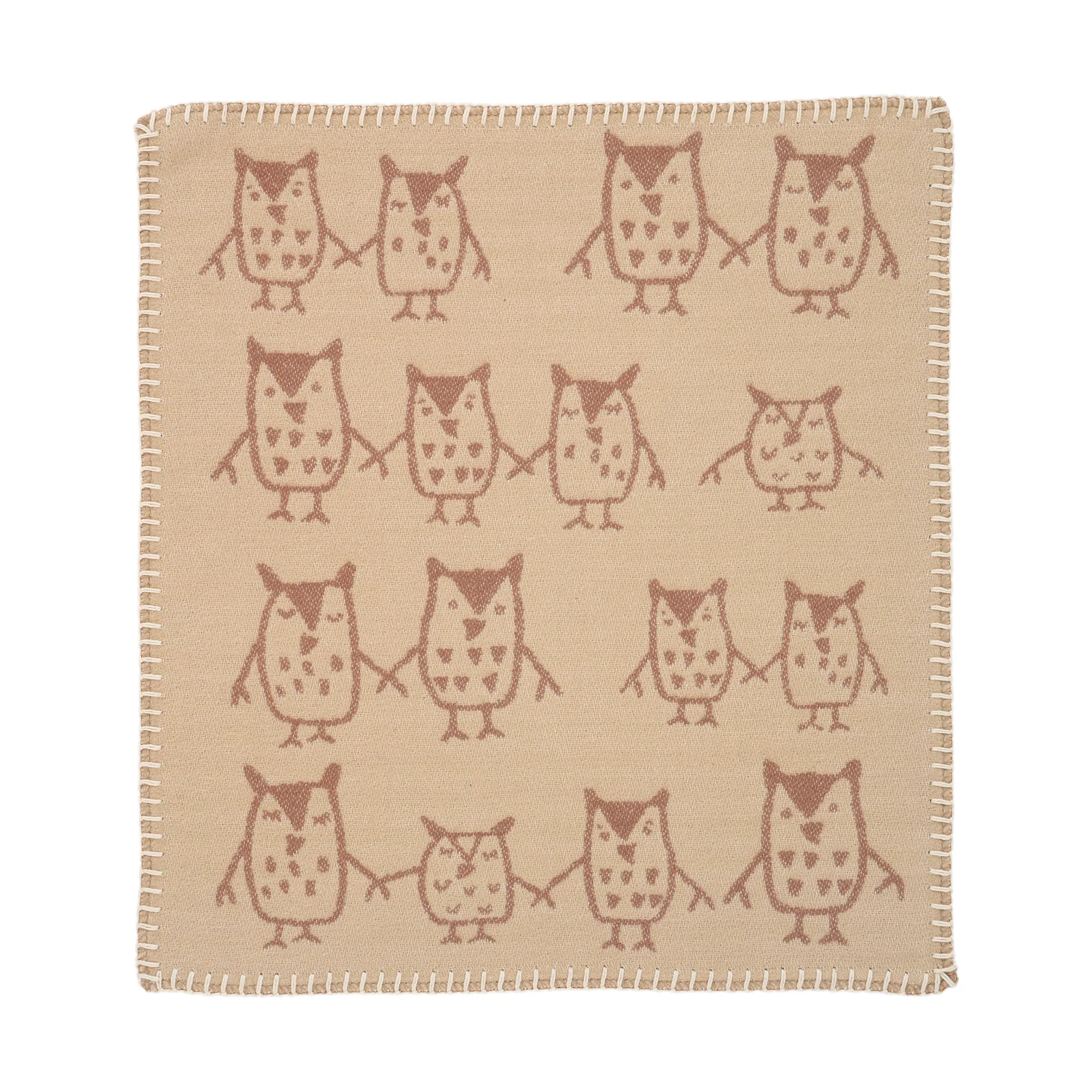 Hand in hand pehmopeitto 34x40 cm, Taupe Klippan Yllefabrik