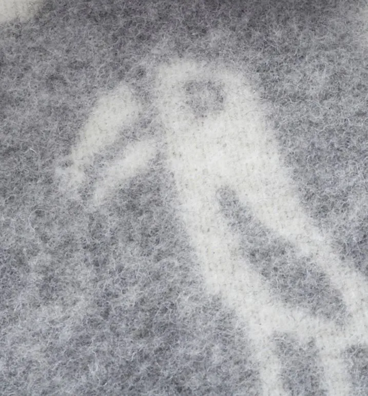 Jungle villahuopa, harmaa Klippan Yllefabrik