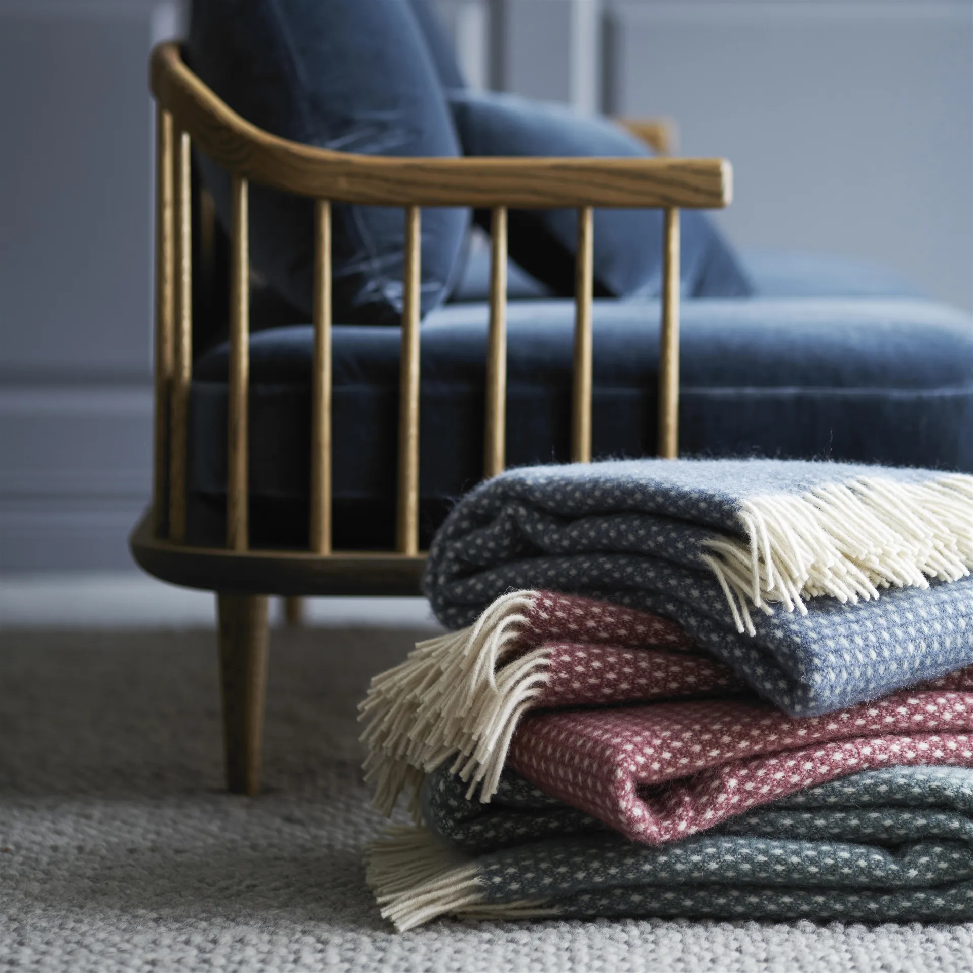 Knut villahuopa, ruosteenpunainen Klippan Yllefabrik