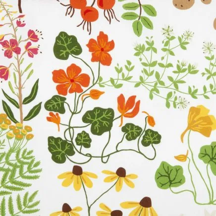 Leksand kangas, valkoinen Klippan Yllefabrik