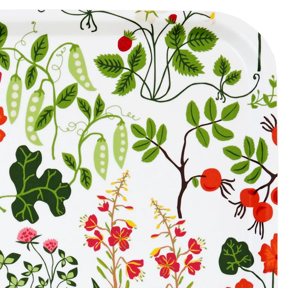 Leksand tarjotin 20x27 cm, valkoinen Klippan Yllefabrik