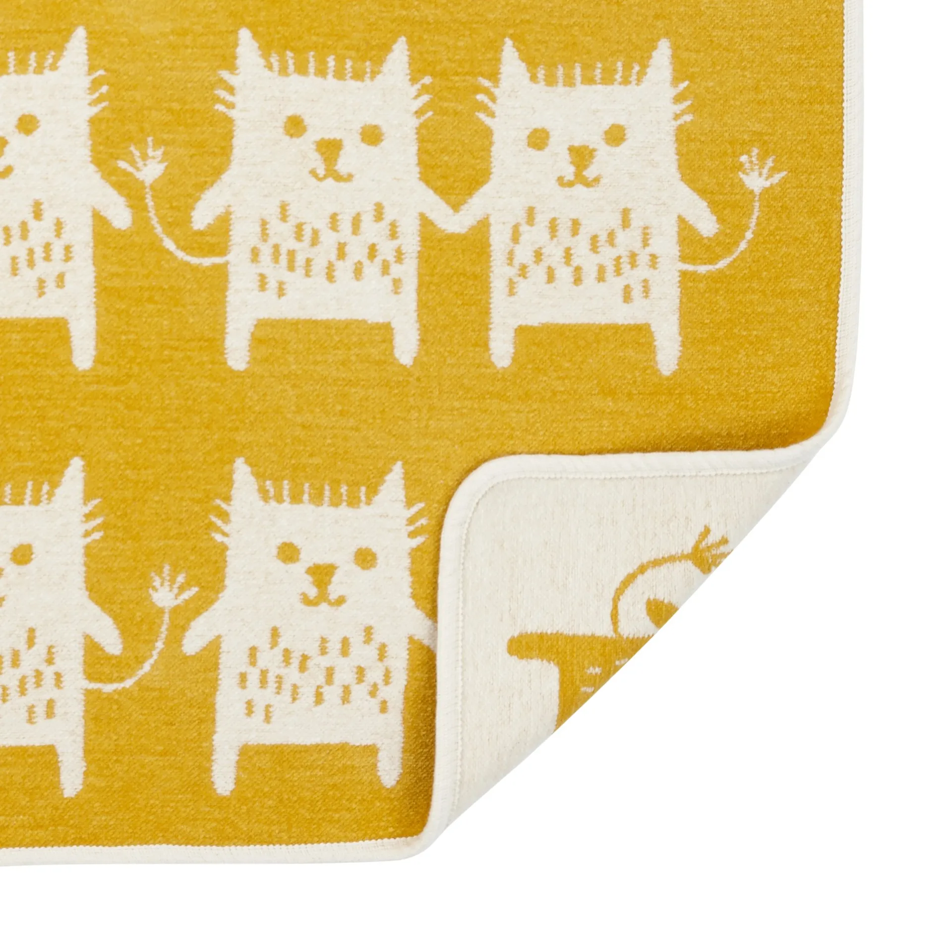 Little me -chenillehuopa, keltainen Klippan Yllefabrik