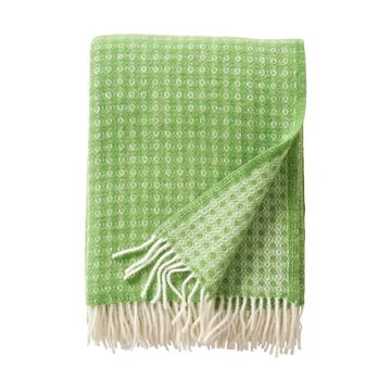 Loop villahuopa, 130 x 200 cm - Pea green - Klippan Yllefabrik