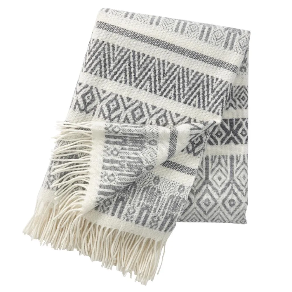 Man & wife villahuopa, harmaa Klippan Yllefabrik