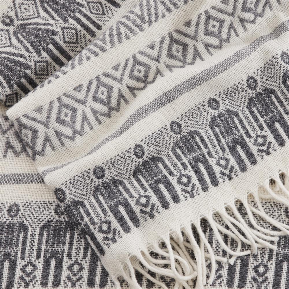 Man & wife villahuopa, harmaa Klippan Yllefabrik