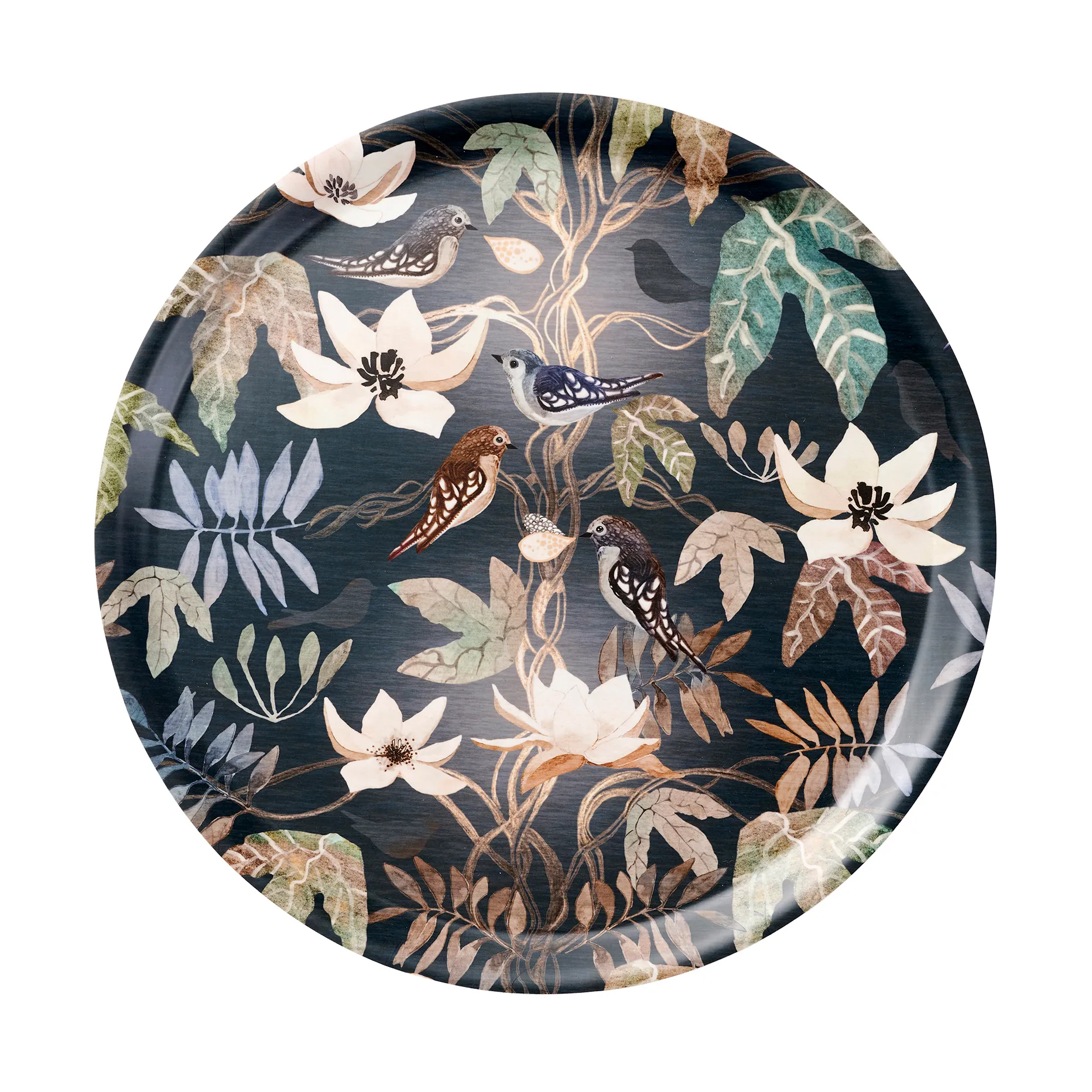 Moonlight tarjotin Ø 38 cm, Monivärinen Klippan Yllefabrik