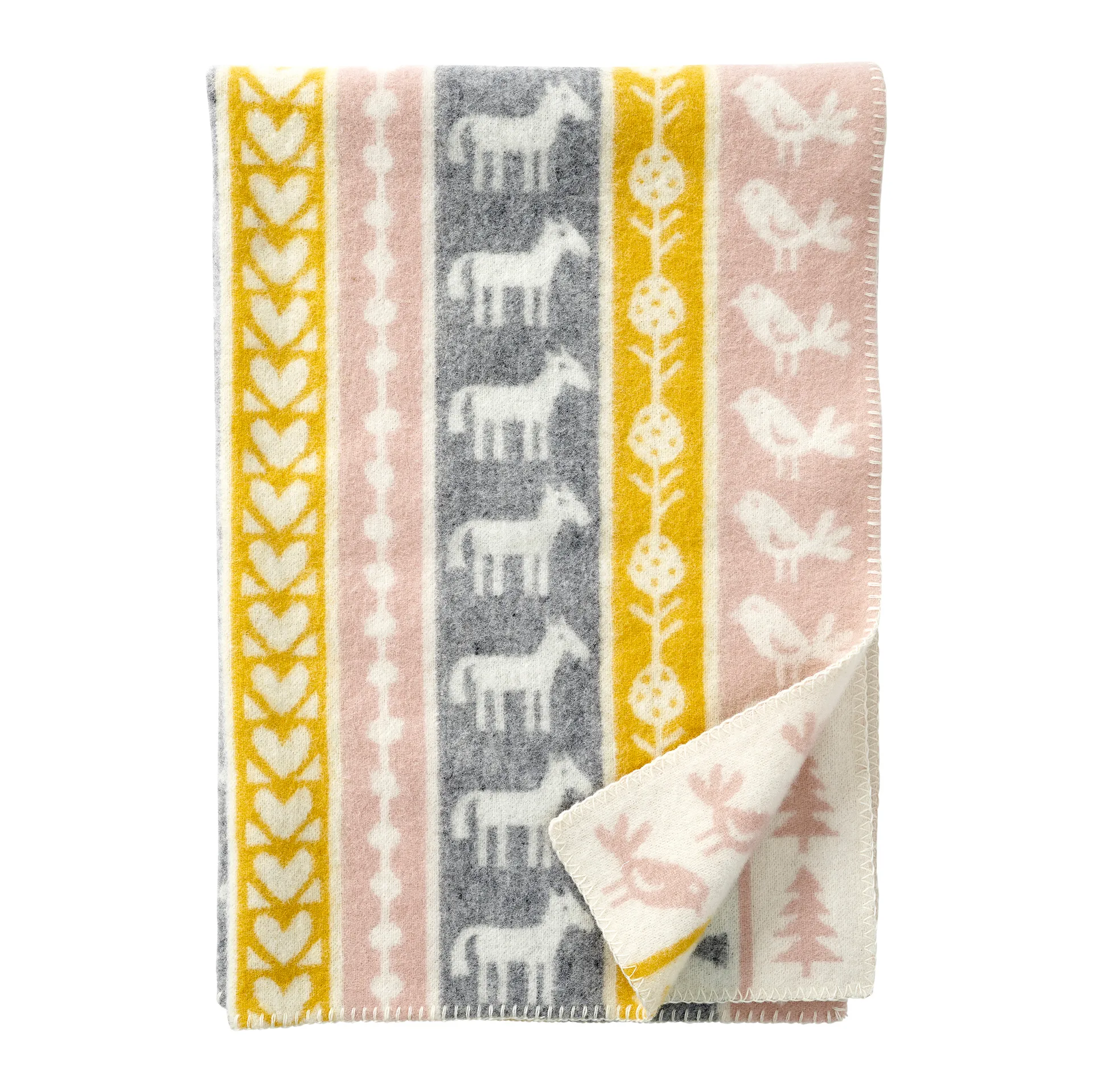 Nature lasten peitto villa, Keltainen Klippan Yllefabrik