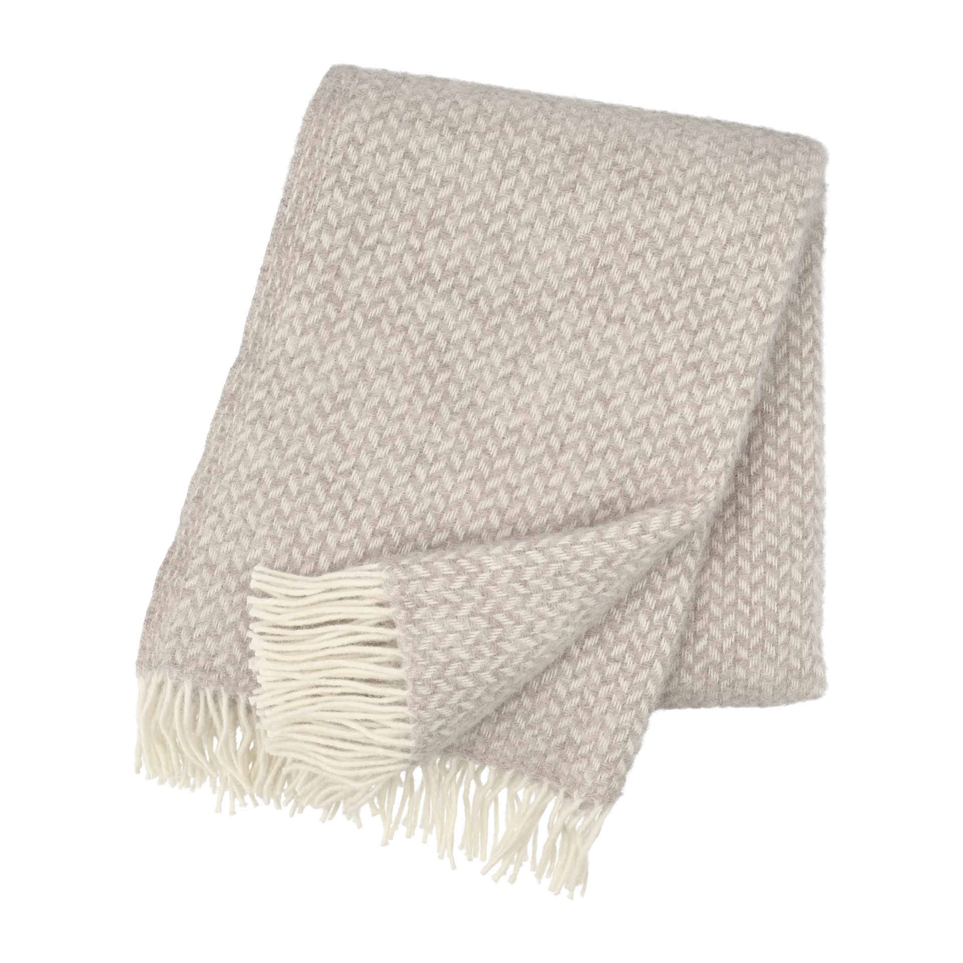 Polka villahuopa, Beige Klippan Yllefabrik