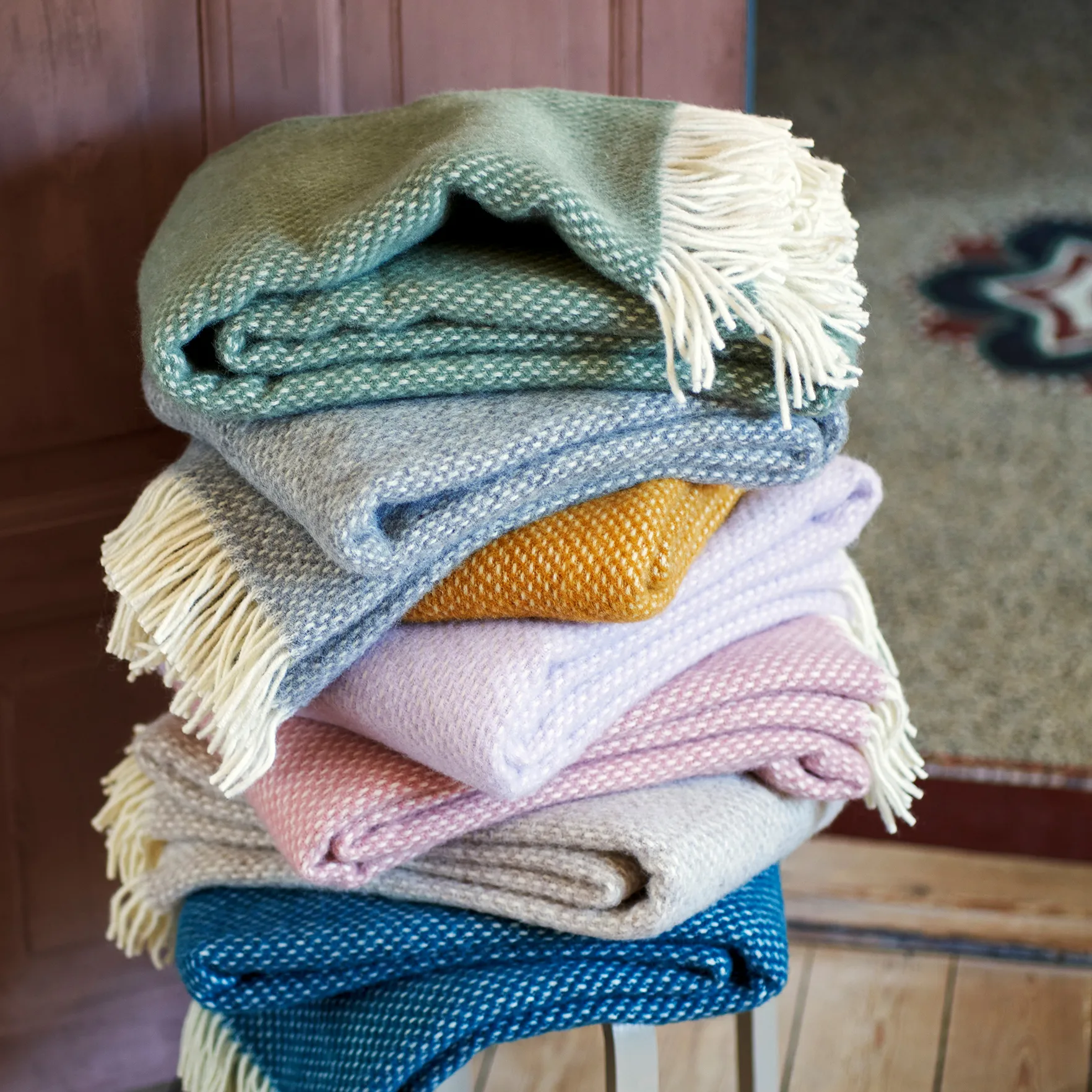 Preppy huopa, Lilac Klippan Yllefabrik