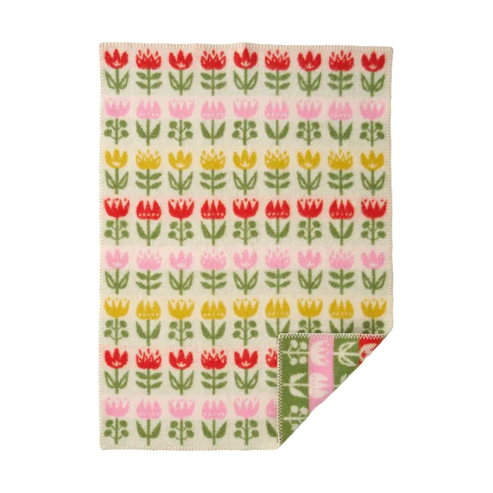 Tulip lastenpeitto 65x90 cm - Monivärinen - Klippan Yllefabrik
