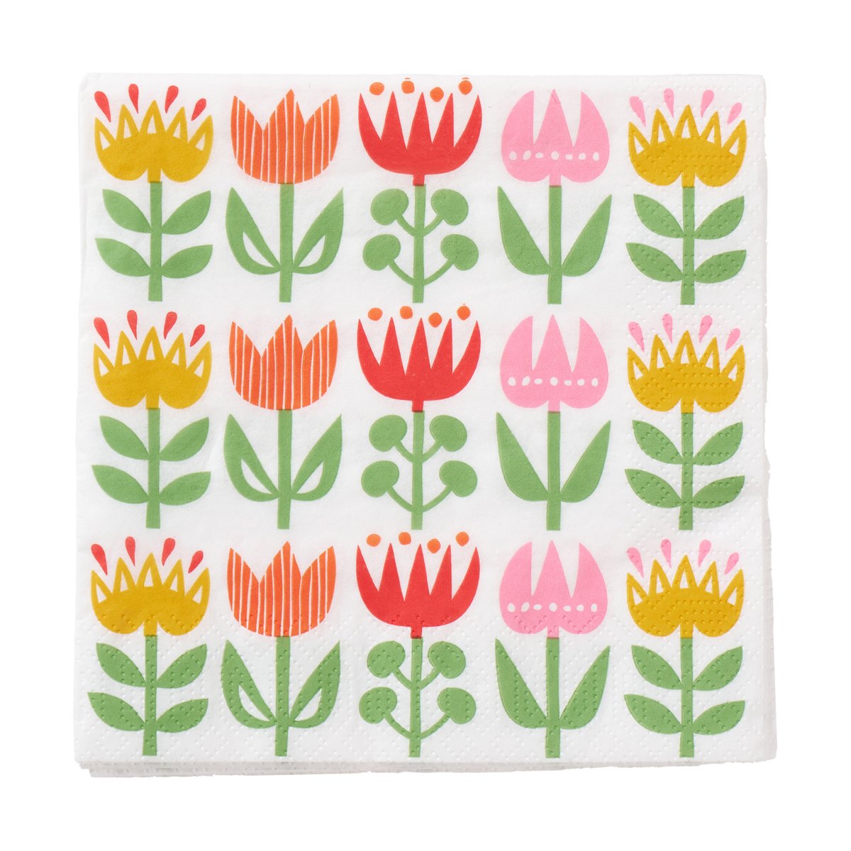 Klippan Yllefabrik Tulip lautasliina 33x33 cm 20 kpl Multi