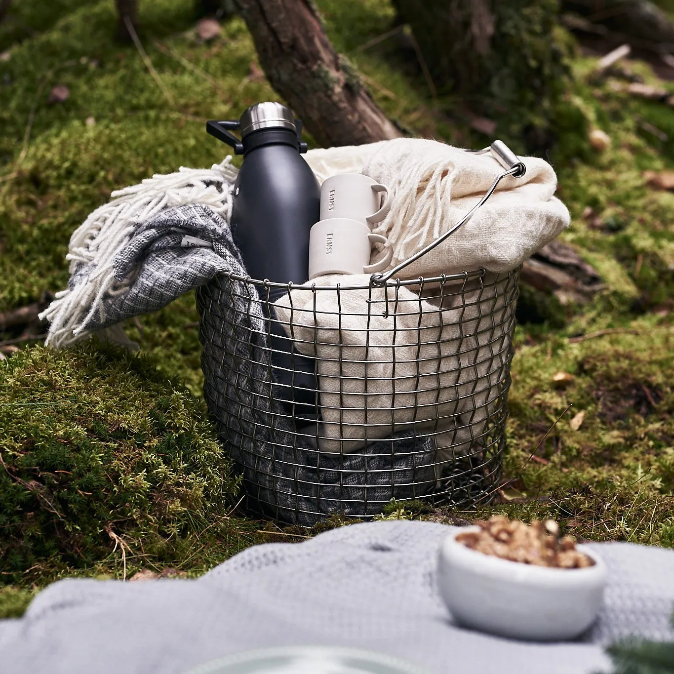 Twist villahuopa, luonnonvalkea Klippan Yllefabrik