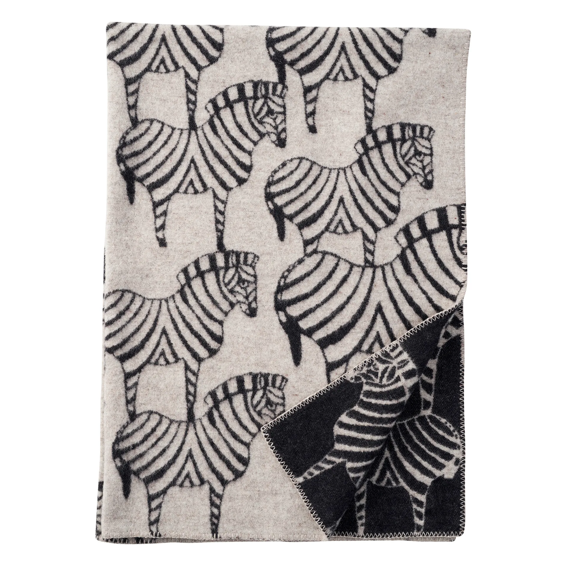 Zebra villapeitto, Natural beige Klippan Yllefabrik