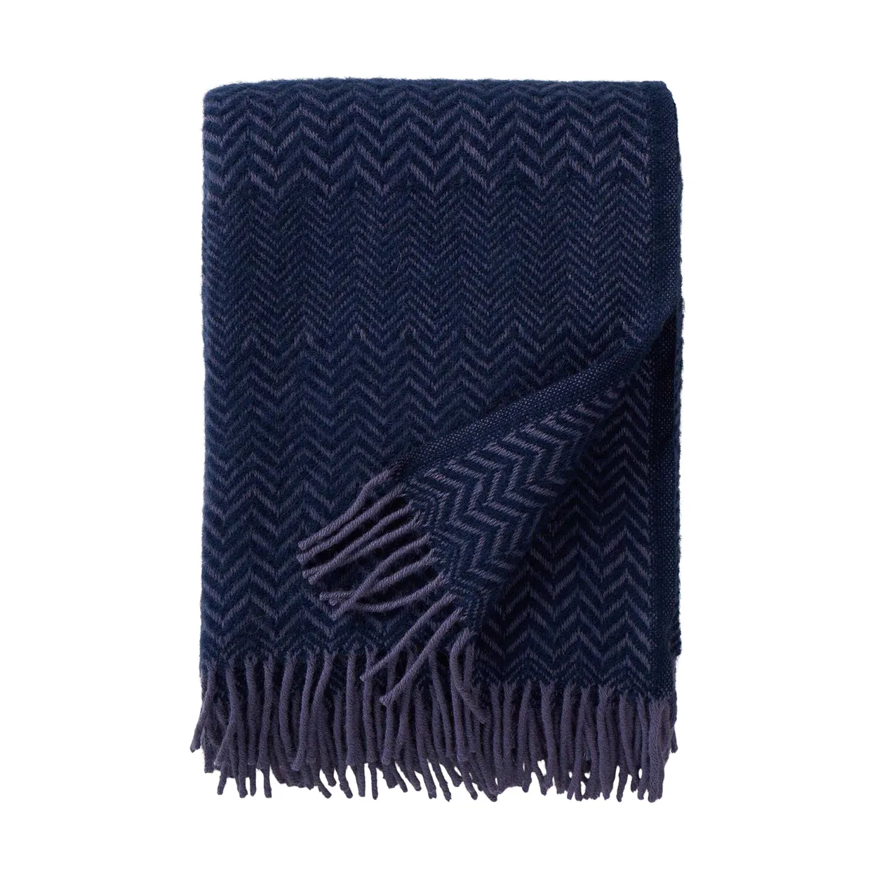 Klippan Yllefabrik Zigzag villapeitto 130x200 cm Heather