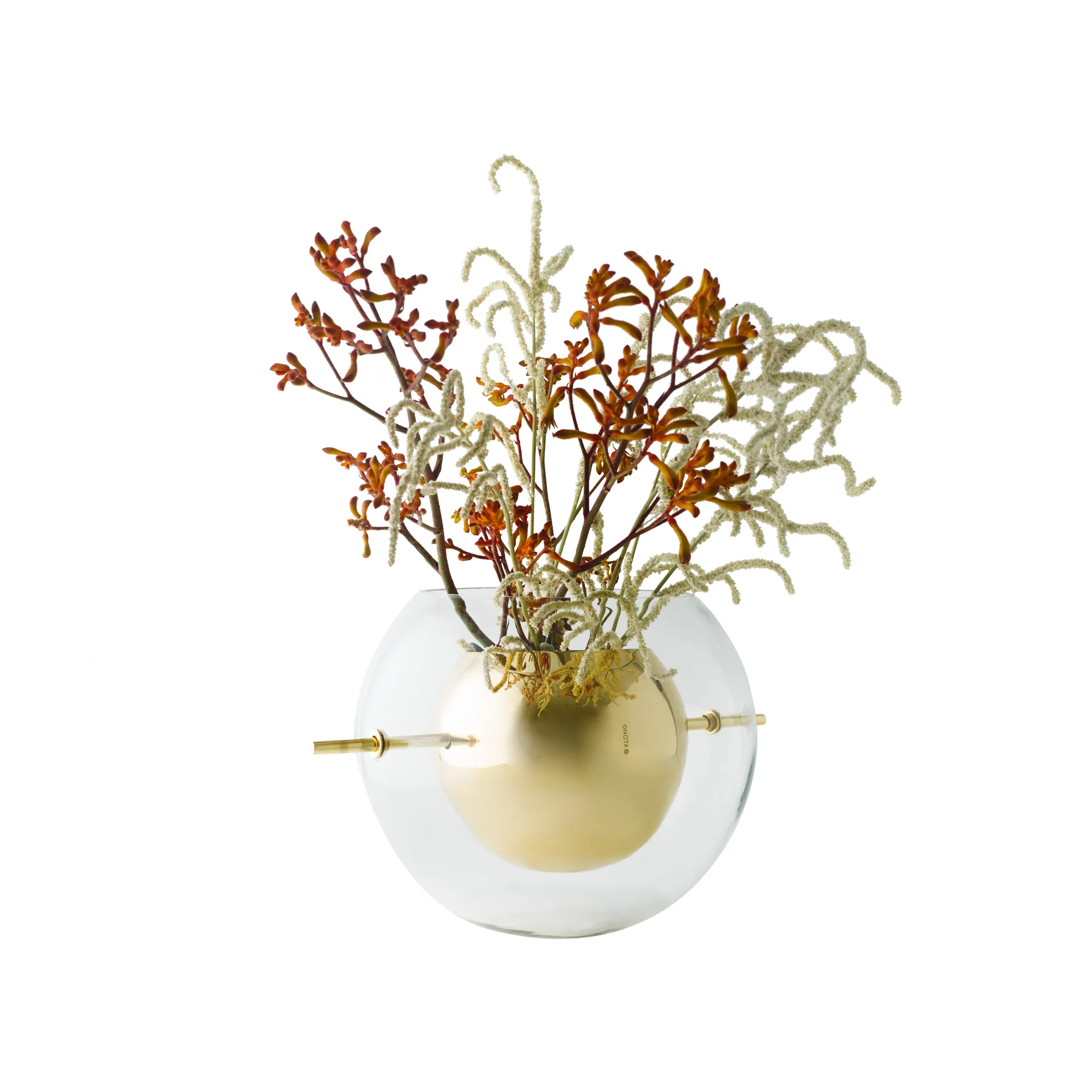 Alba pyöreä maljakko, Messinki KLONG