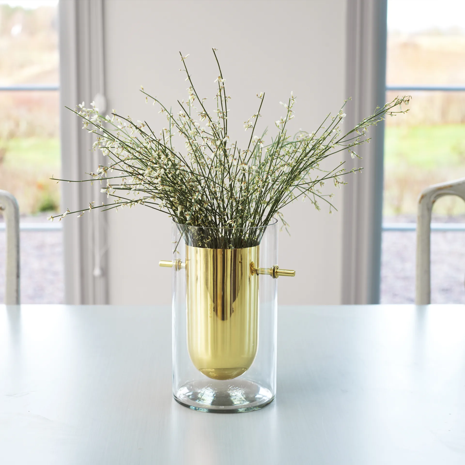 Alba sylinteri maljakko, Messinki KLONG