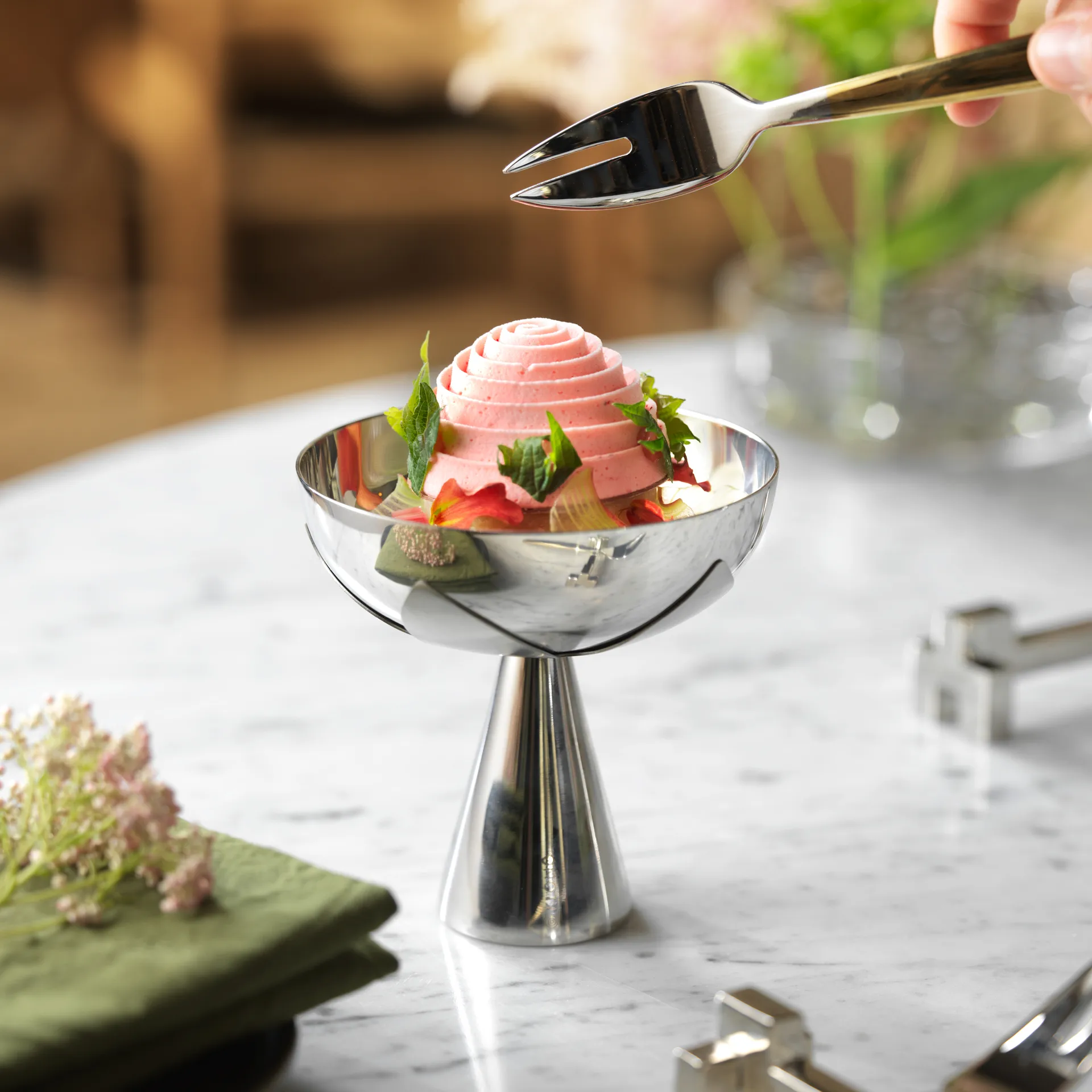 Blad tarjoilukulho Ø11 cm, Ruostumaton teräs KLONG