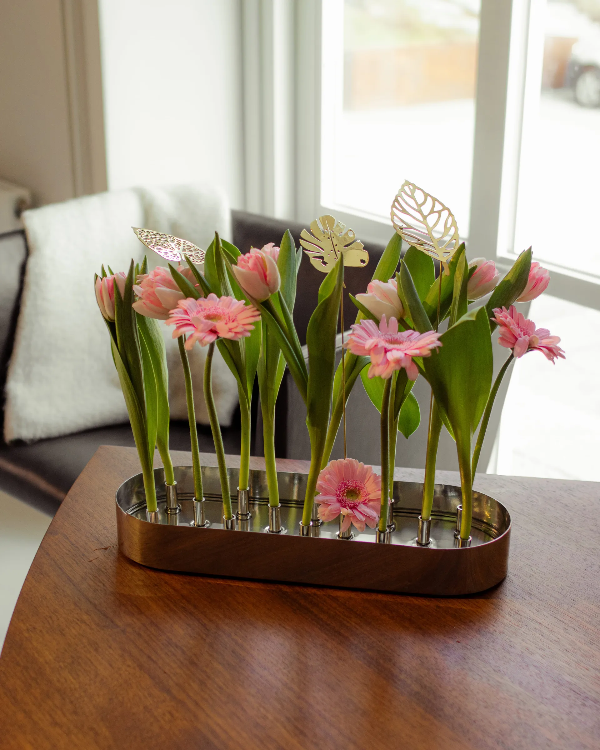 Brass leaves koristeet 2-pack, Water KLONG