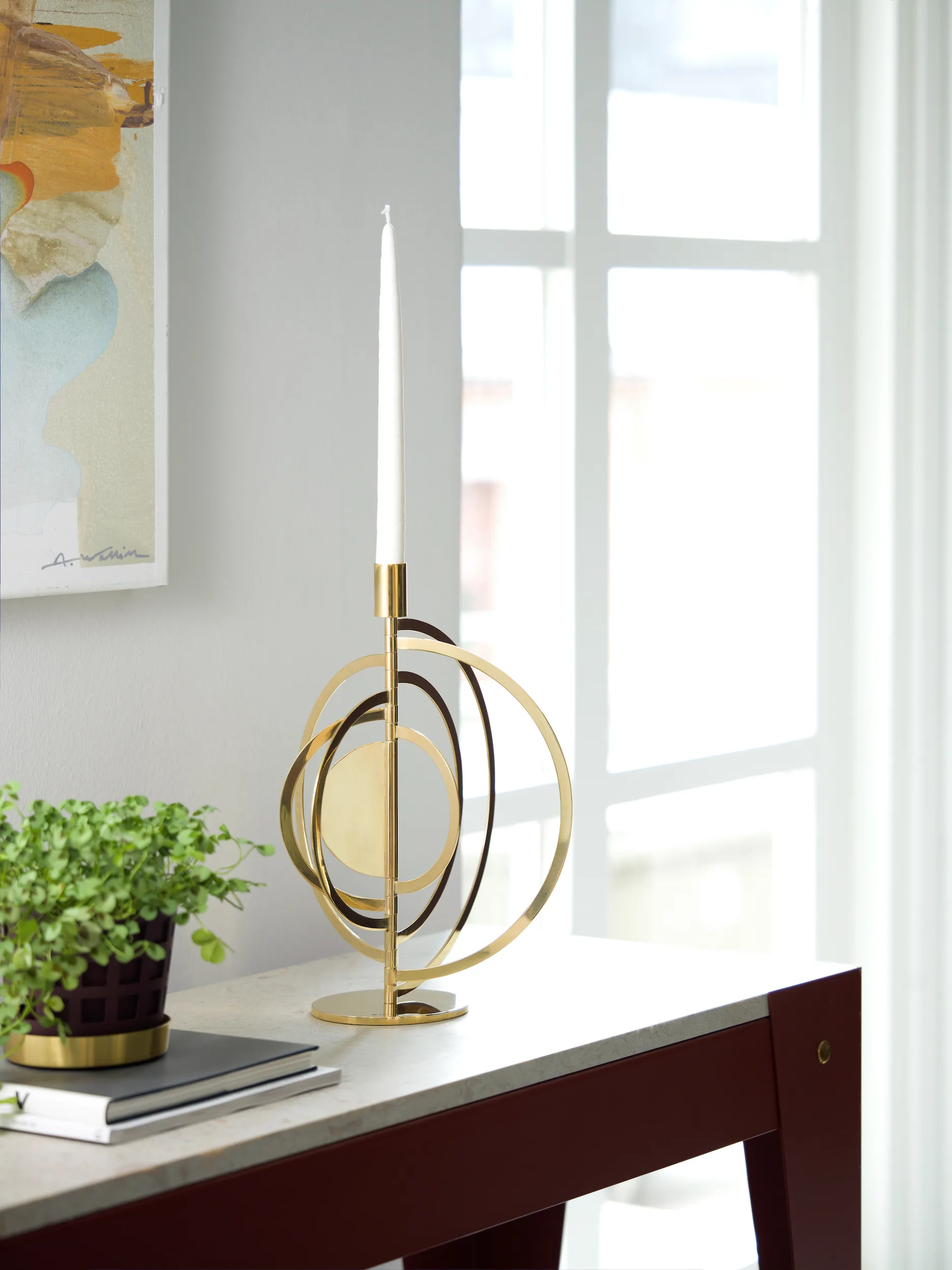 Cirkus kynttilänjalka messinki, Small KLONG