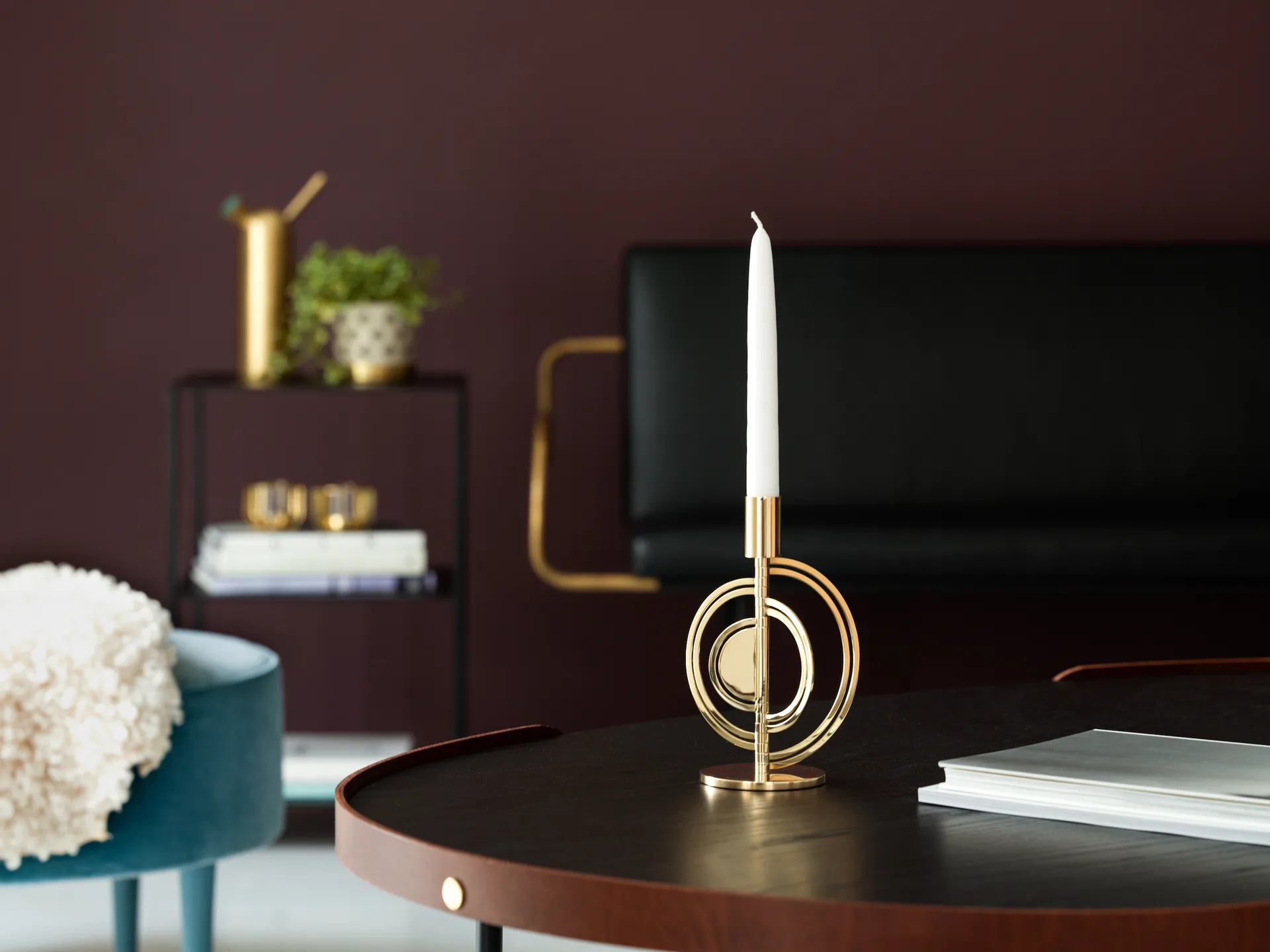 Cirkus kynttilänjalka messinki, Small KLONG