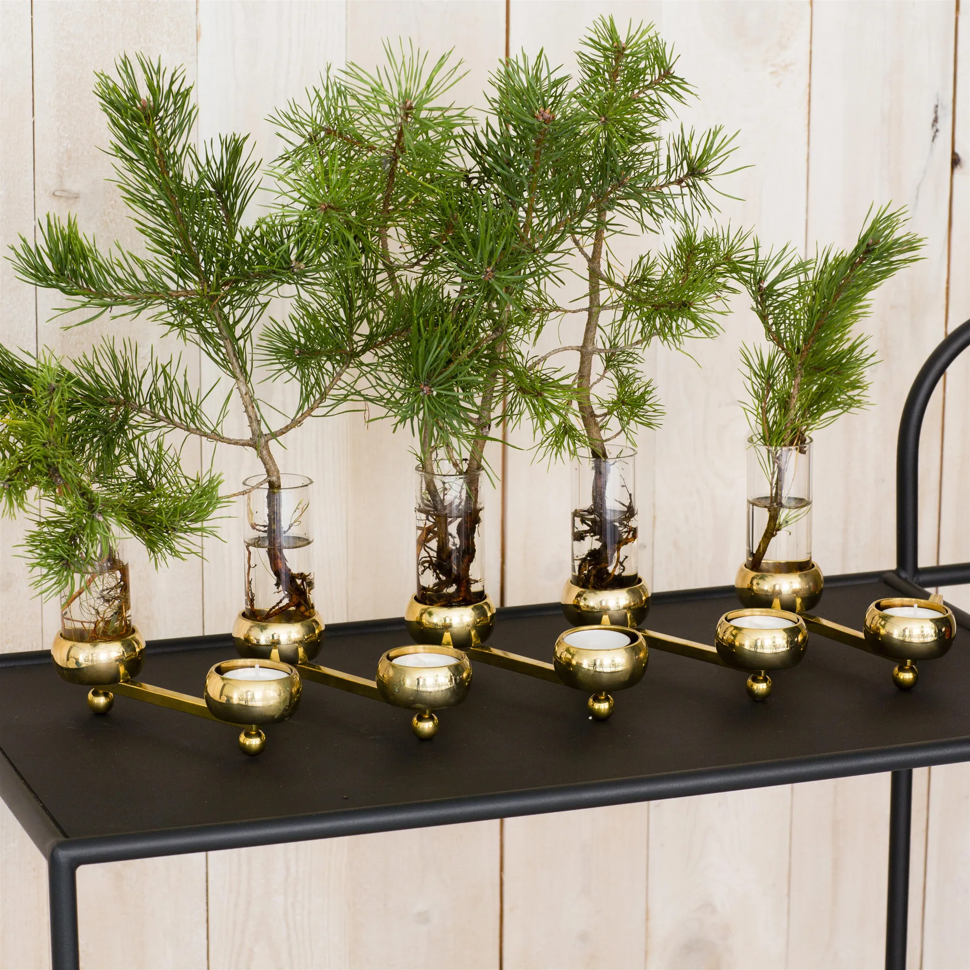 Constella kynttilänjalka, suuri, messinki KLONG