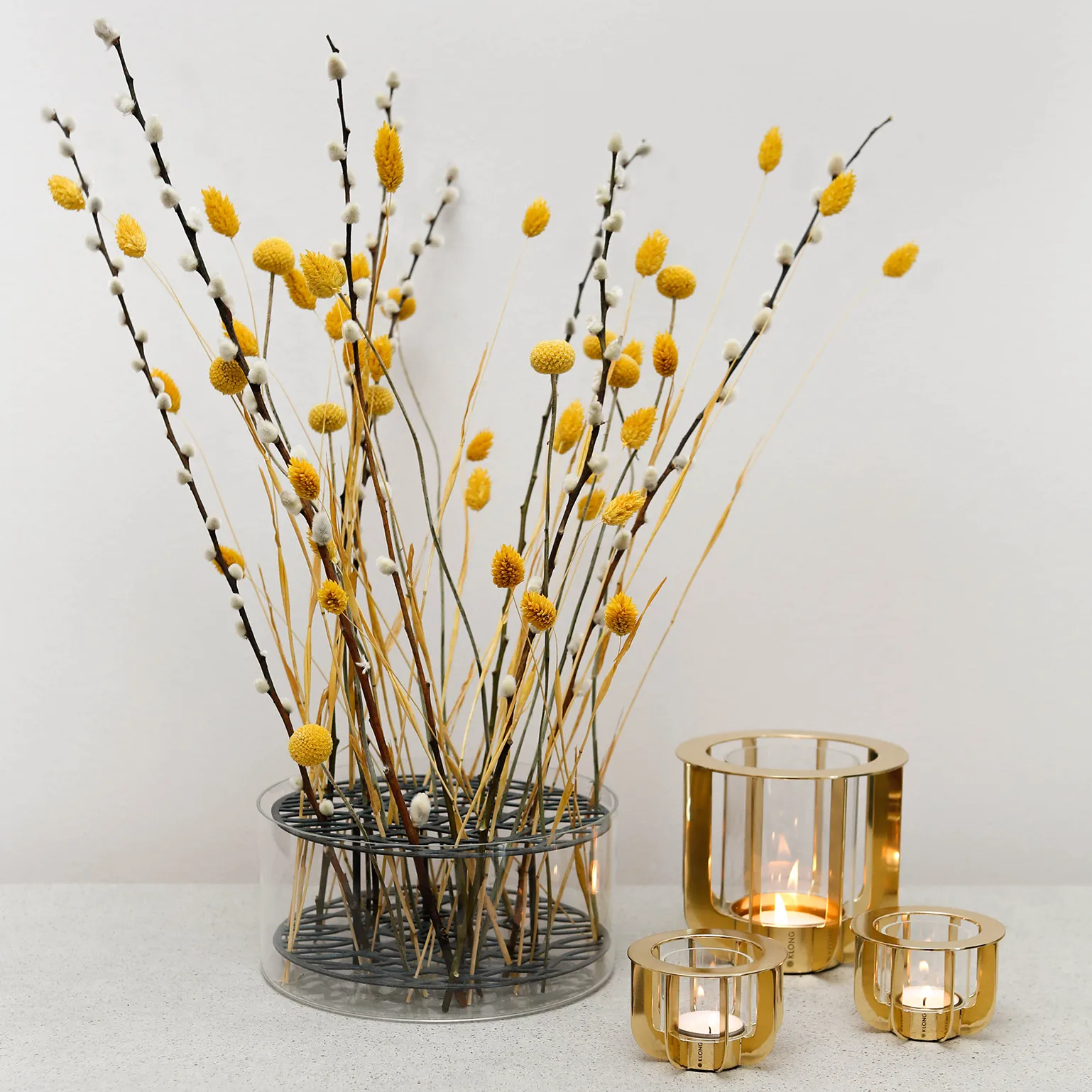 Jazz kynttilälyhty, messinki KLONG