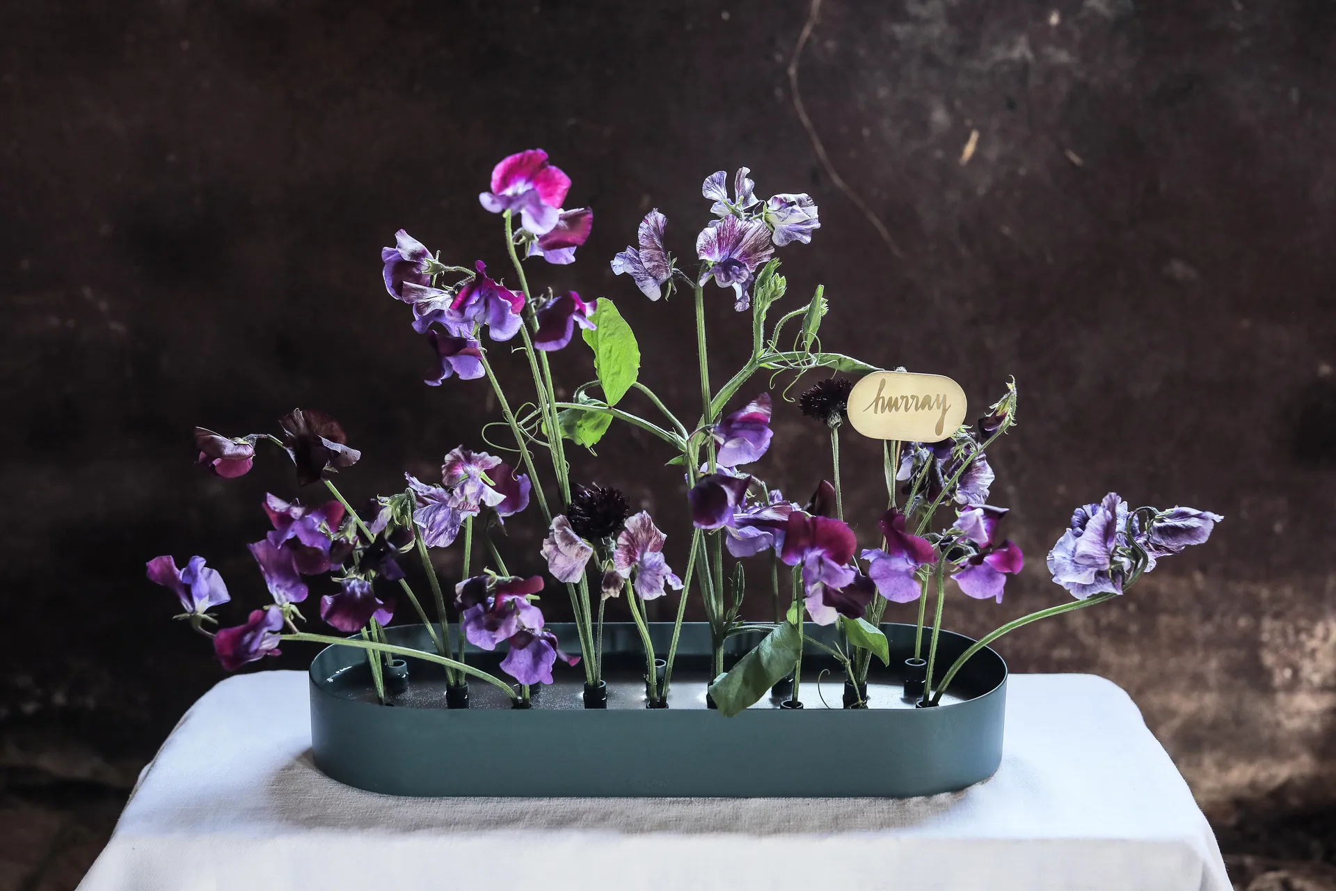 Jubel monikäyttöinen maljakko 45x14 cm, Steel-blue KLONG