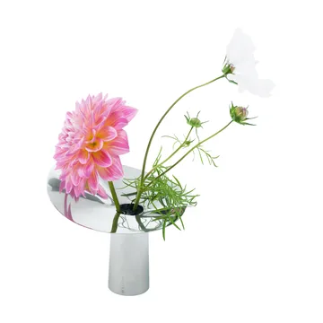 Löv maljakko-kynttilänpidike - Ruostumaton teräs. 10 cm - KLONG