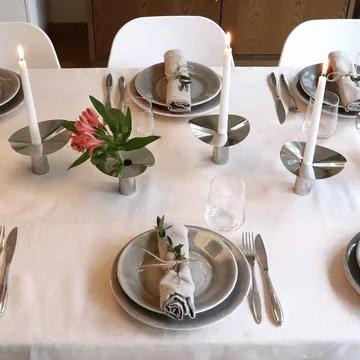 Löv maljakko-kynttilänpidike - Ruostumaton teräs. 10 cm - KLONG